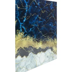 Tableau En Verre Metallic Ocean 100X100Cm