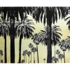 Tableau En Verre Metallic Palms 180X120Cm