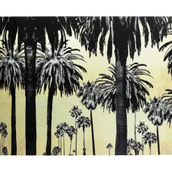 Tableau En Verre Metallic Palms 180X120Cm