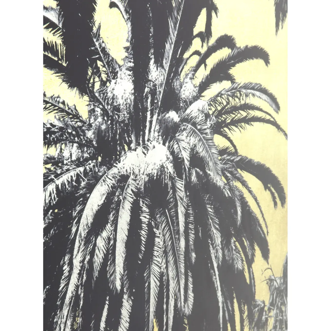 Tableau En Verre Metallic Palms 180X120Cm