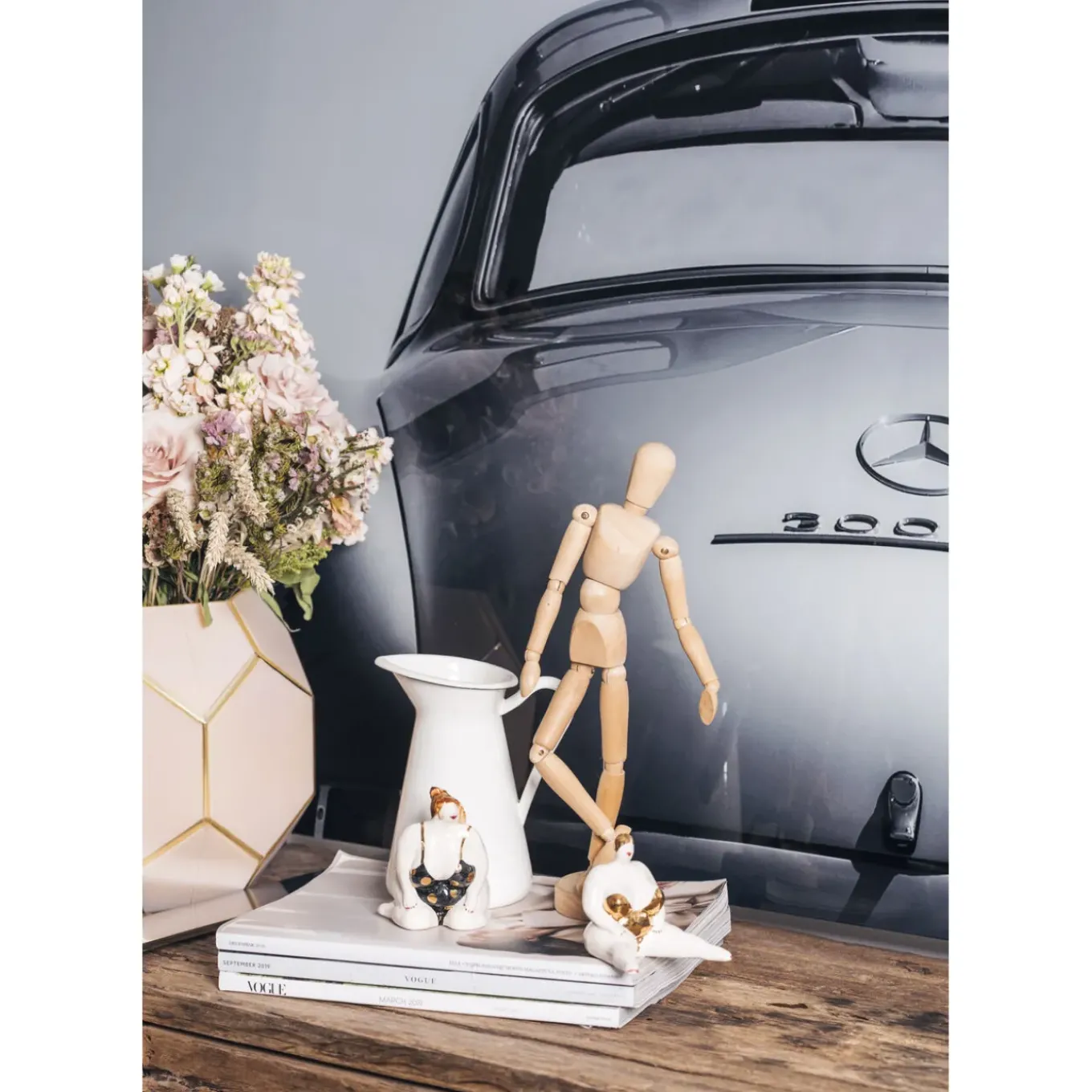 Tableau En Verre Oldtimer Back 160X120Cm