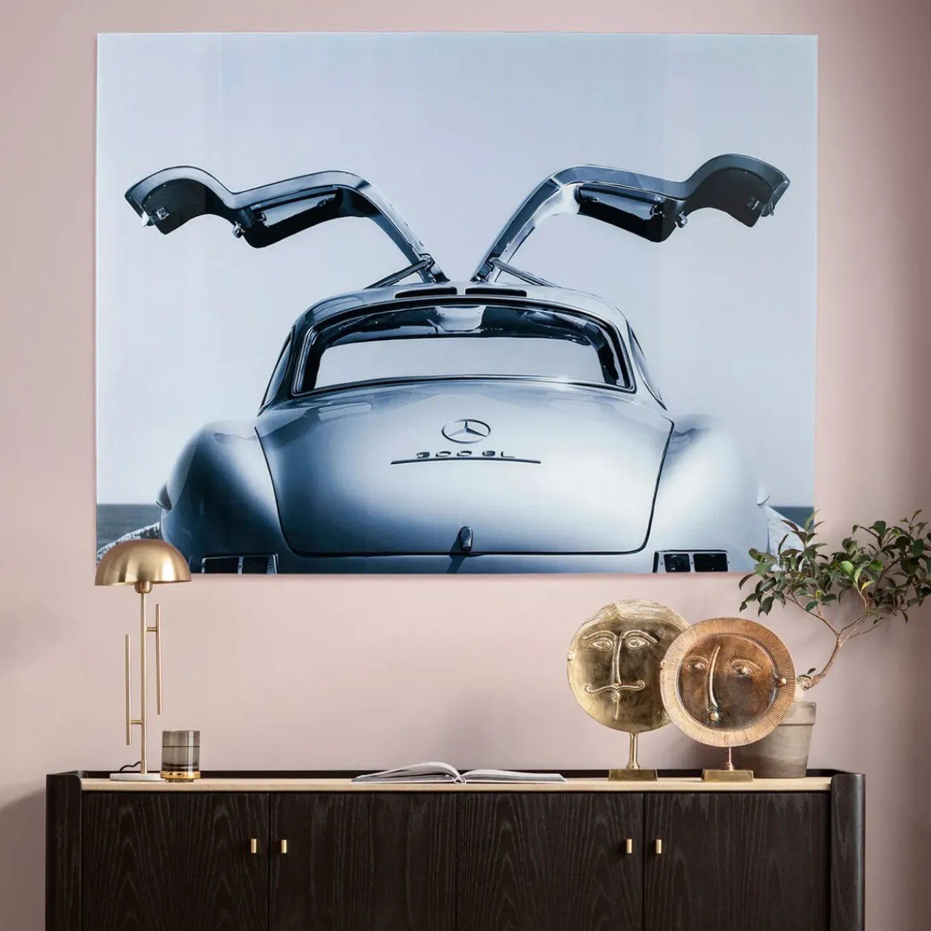 Tableau En Verre Oldtimer Back 160X120Cm