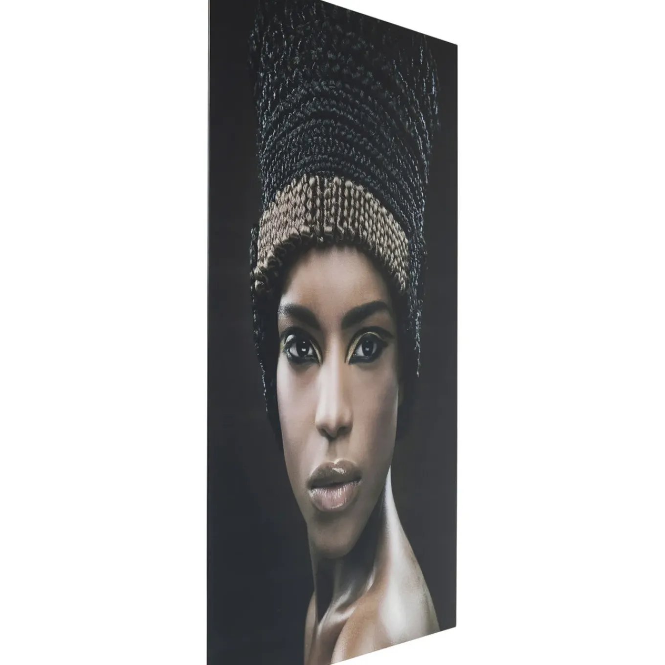 Tableau En Verre Royal Headdress Face 100X150Cm