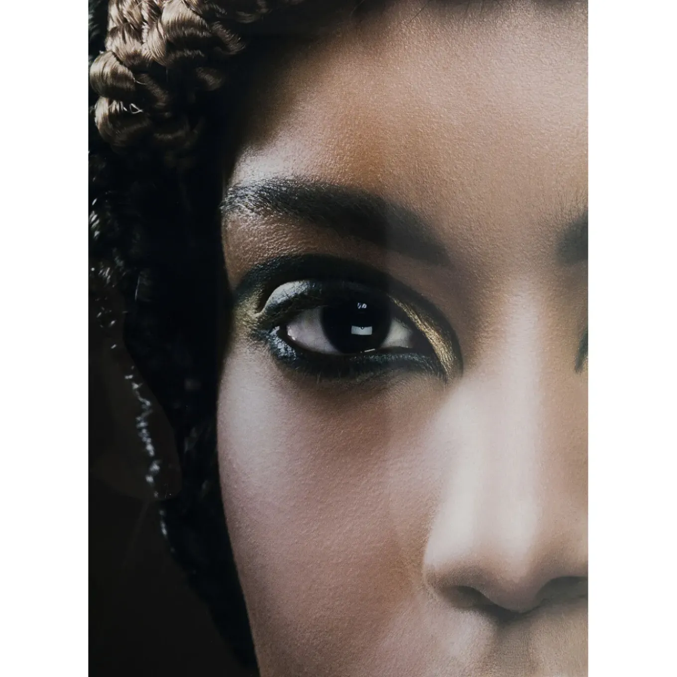 Tableau En Verre Royal Headdress Face 100X150Cm