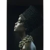 Tableau En Verre Royal Headdress Profile 100X150Cm