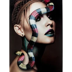 Tableau En Verre Snake Girl 80X120Cm