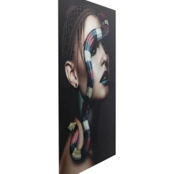 Tableau En Verre Snake Girl 80X120Cm