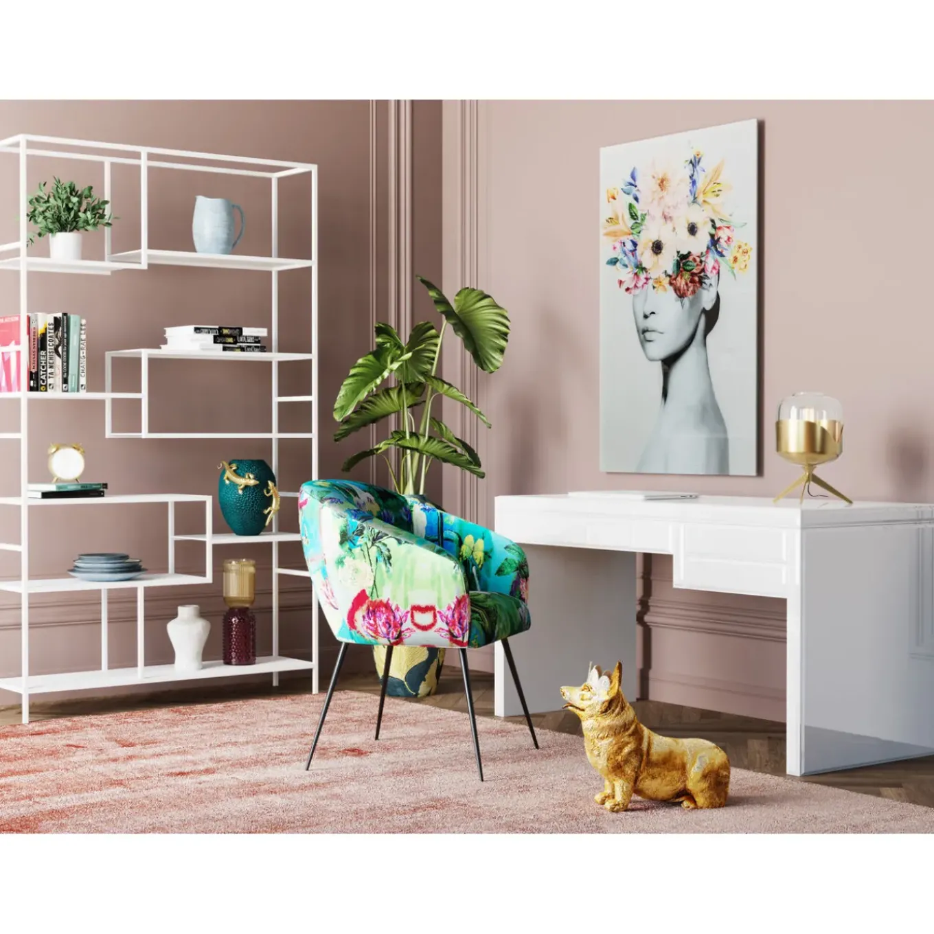 Tableau En Verre Spring Hair 80X120Cm