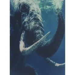 Tableau En Verre Swimming Elephant 180X120