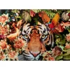 Tableau En Verre Tiger On Hunt 150X100Cm