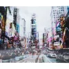 Tableau En Verre Times Square Move 160X120Cm