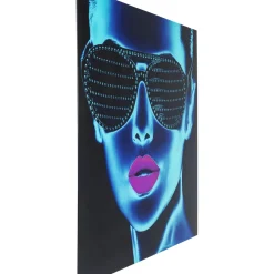 Tableau En Verre Tough Girl Girl 120X120Cm45Cm