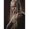Tableau En Verre Traditional Beads Man 100X150Cm