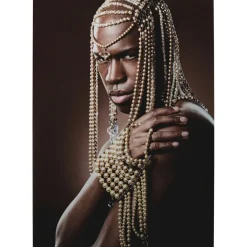 Tableau En Verre Traditional Beads Man 100X150Cm