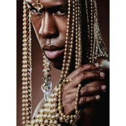 Tableau En Verre Traditional Beads Man 100X150Cm