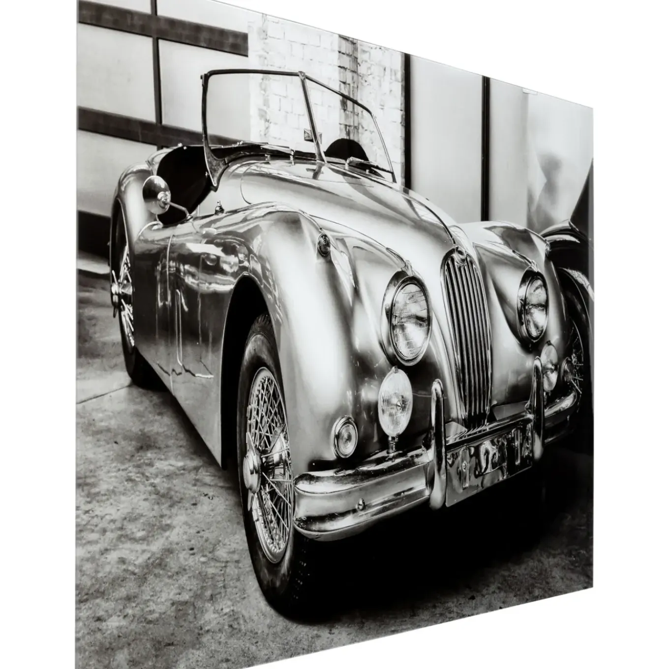Tableau En Verre Vintage Cabrio 150X100Cm