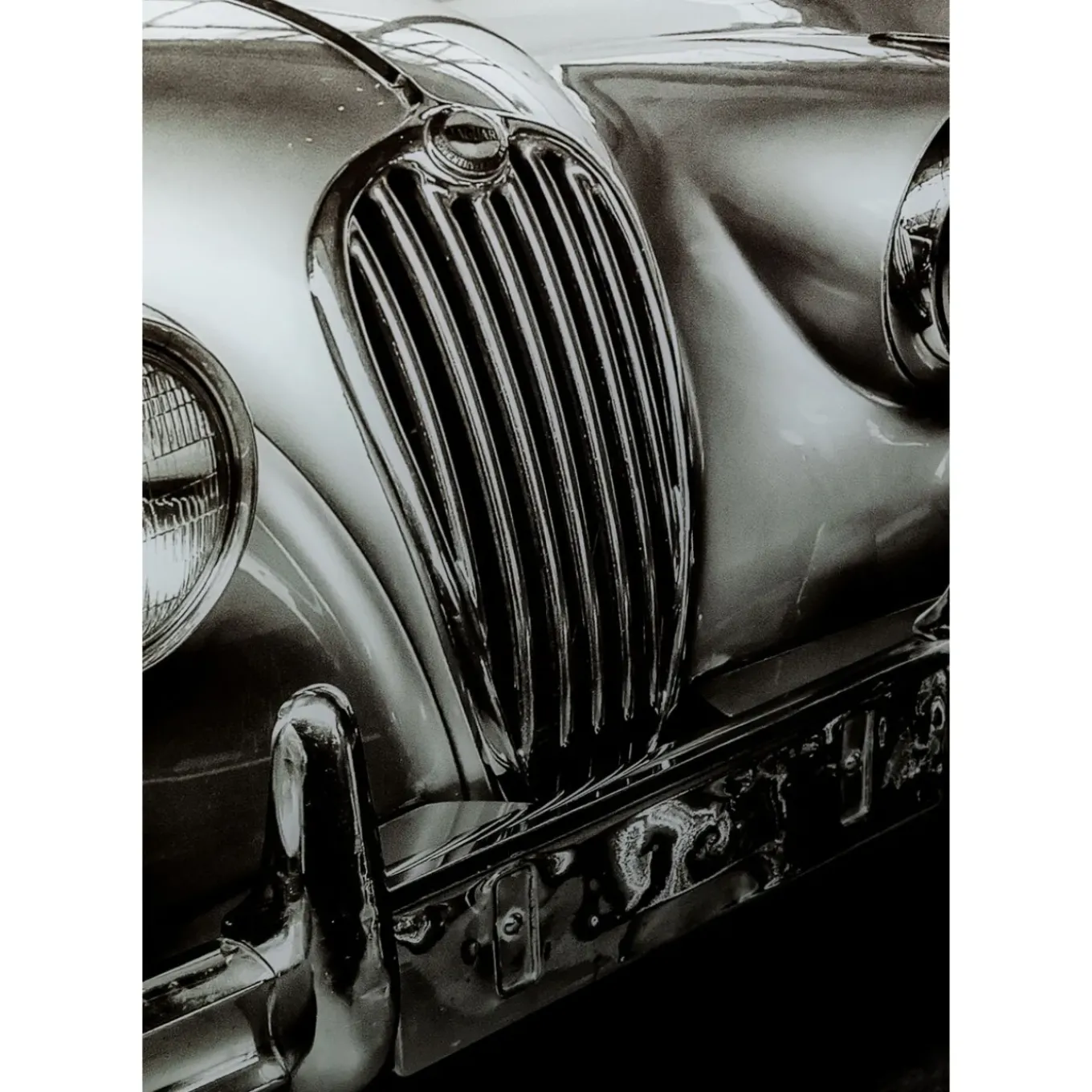 Tableau En Verre Vintage Cabrio 150X100Cm