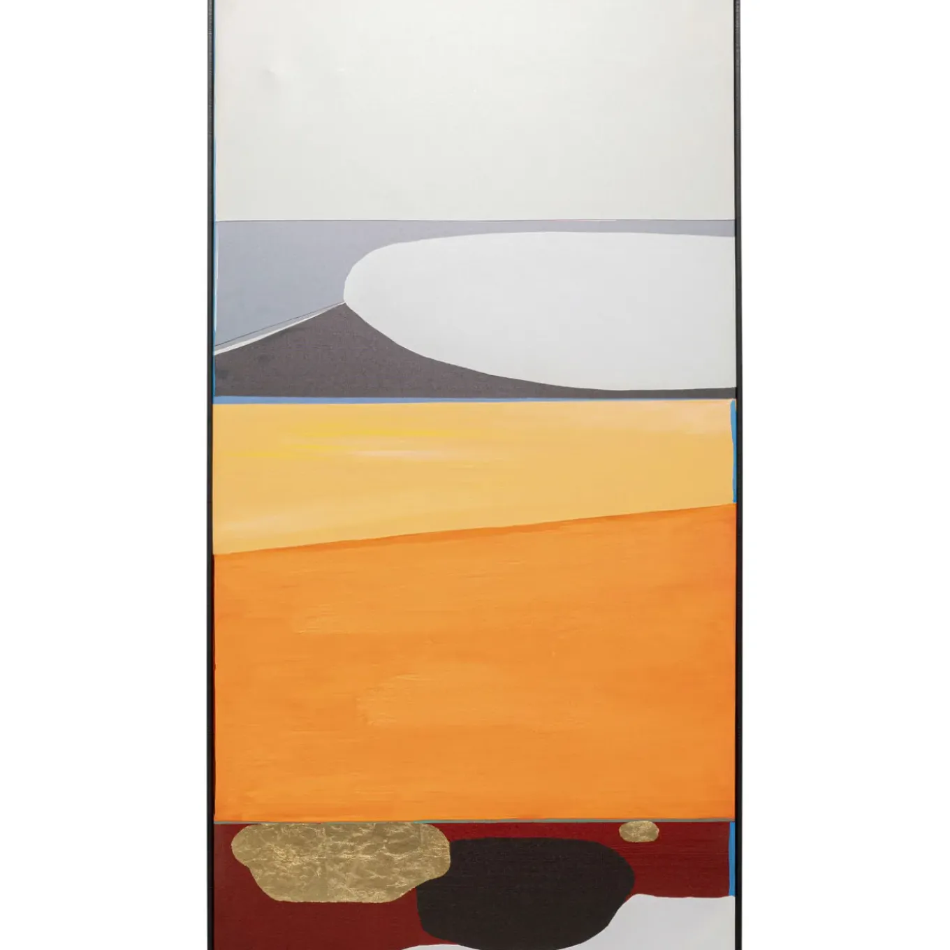 Tableau Encadre Abstract Shapes Orange 73X143Cm