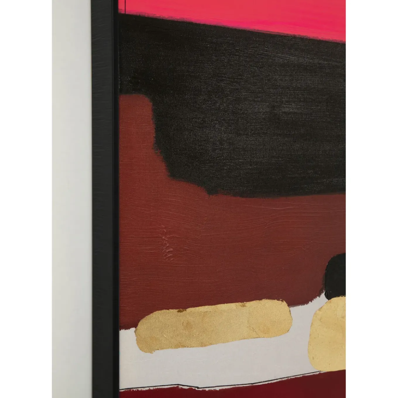 Tableau Encadre Abstract Shapes Fuchsia 73X143Cm