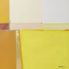 Tableau Encadre Abstract Shapes Jaune 113X113Cm