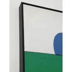 Tableau Encadre Abstract Shapes Vert 73X143Cm