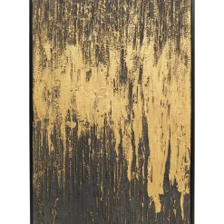 Tableau Encadre Abstract Noir 80X120Cm