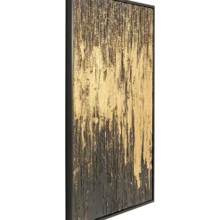 Tableau Encadre Abstract Noir 80X120Cm