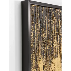 Tableau Encadre Abstract Noir 80X120Cm