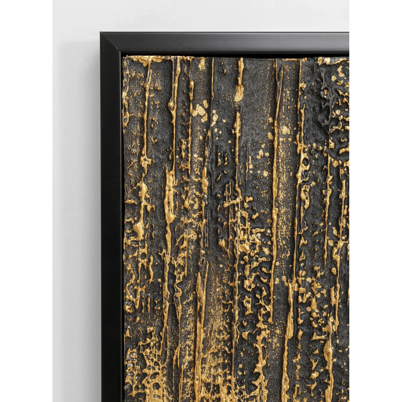 Tableau Encadre Abstract Noir 80X120Cm