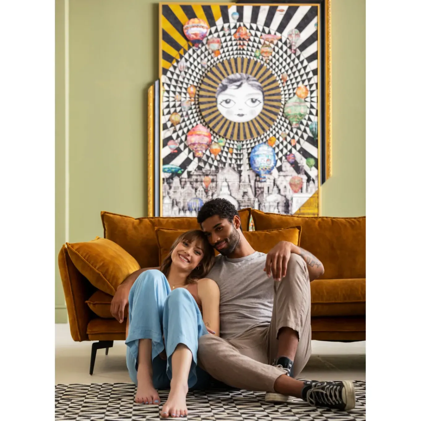 Tableau Encadre Balloons 160X260Cm