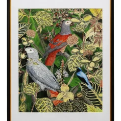 Tableau Encadre Birds In Jungle 80X100Cm