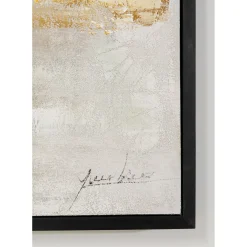 Tableau Encadre Dust Dore 120X120Cm