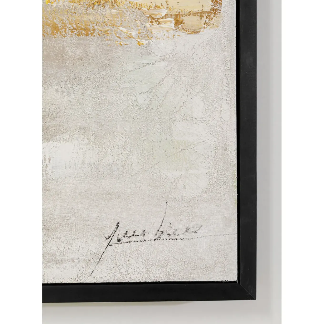 Tableau Encadre Dust Dore 120X120Cm