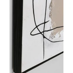 Tableau Encadre Dust Gris 100X100Cm