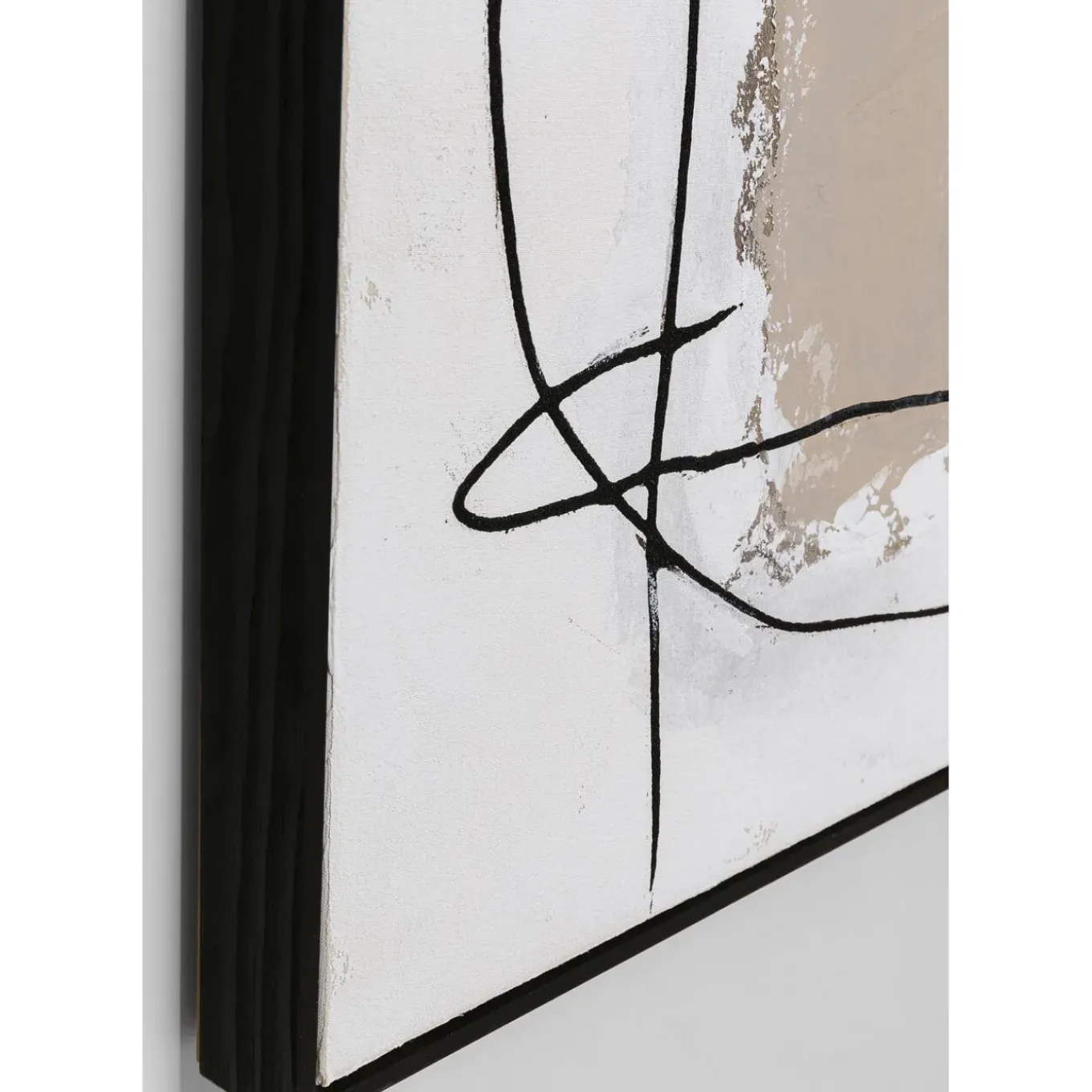 Tableau Encadre Dust Gris 100X100Cm