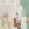 Tableau Encadre Dust Vert 120X120Cm
