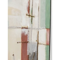Tableau Encadre Dust Vert 120X120Cm