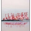 Tableau Encadre Flamingos 100X120Cm