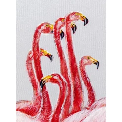 Tableau Encadre Flamingos 100X120Cm