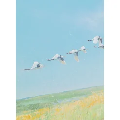 Tableau Encadre Flying Birds 120X120Cm