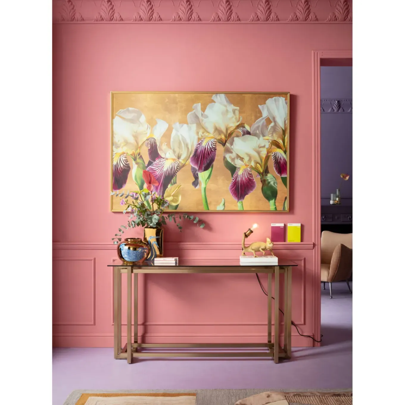 Tableau Encadre Iris 100X150Cm