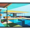 Tableau Encadre Modern Architecture 100X80Cm