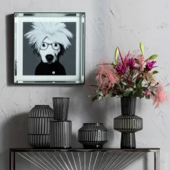 Tableau Frame Mirror Artist Dog 60X60