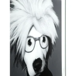 Tableau Frame Mirror Artist Dog 60X60