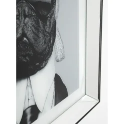 Tableau Frame Mirror Designer Dog 60X60Cm