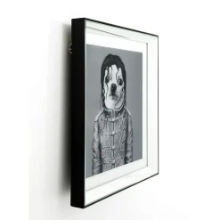 Tableau Frame Mirror King Dog 60X60Cm