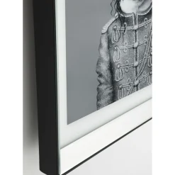 Tableau Frame Mirror King Dog 60X60Cm