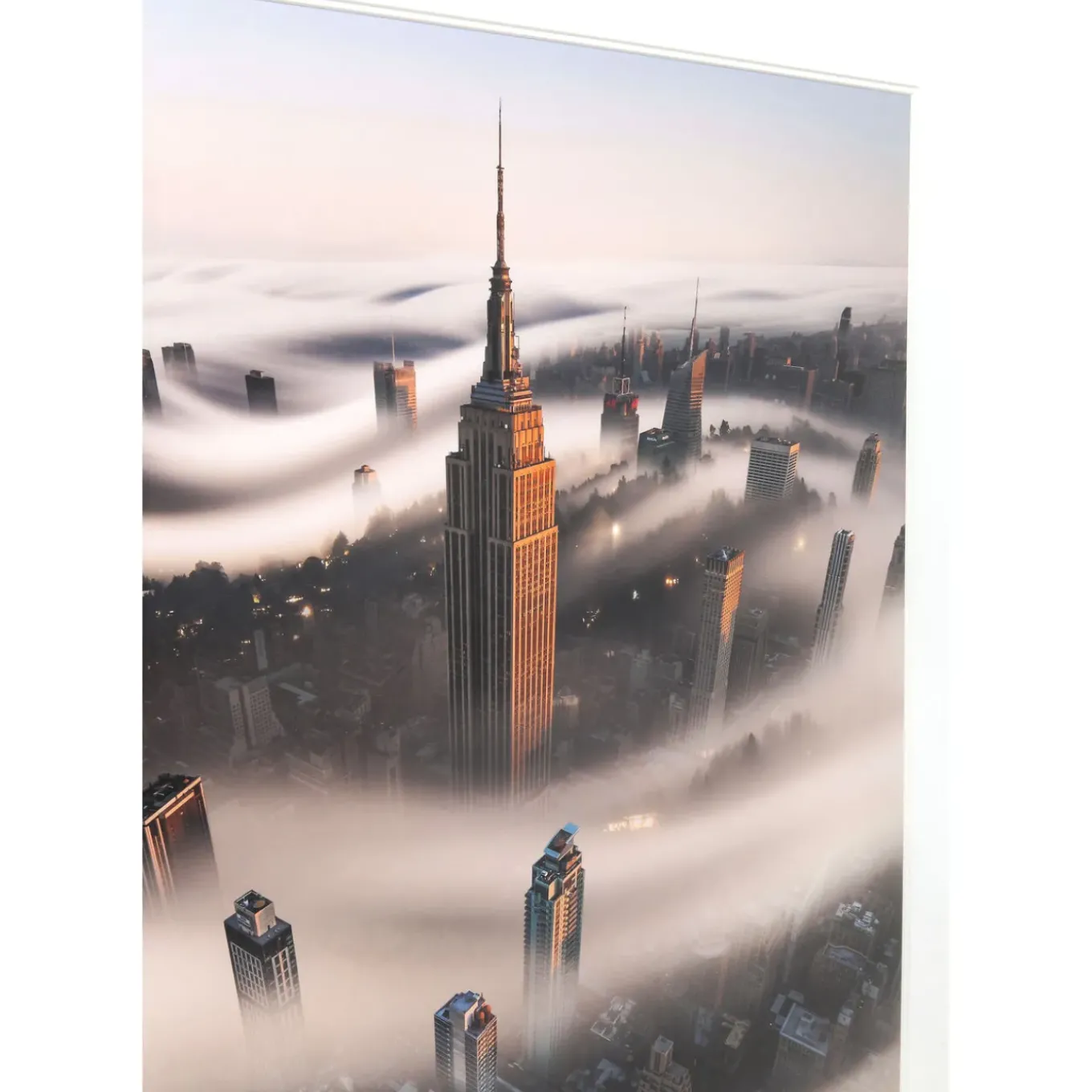Tableau Frame Ny Storm 90X100Cm