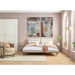 Tableau Sur Toile Art Splash Orange 90X120Cm