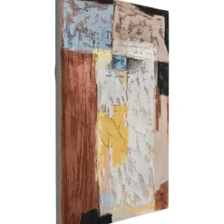 Tableau Sur Toile Art Splash Orange 90X120Cm